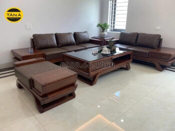 Sofa Gỗ Mun Da Ý GM834Hiện Đại Sang Trọng