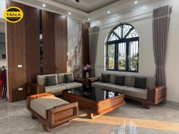 Sofa Gỗ Sồi Cao Cấp Da Ý GS97 Chuẩn Phong Cách Hiện Đại