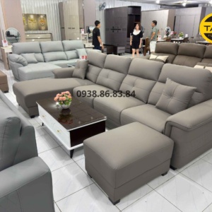 Sofa Da Hàn Quốc Góc L N68 HIện Đại Thanh Lịch