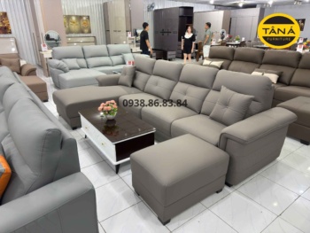 Sofa Da Hàn Quốc Góc L N68 HIện Đại Thanh Lịch