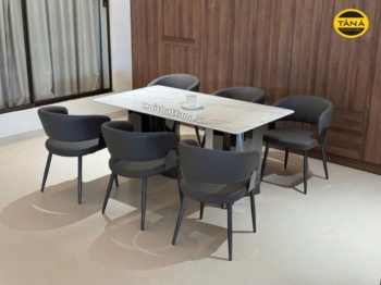 Bàn ăn mặt đá cao cấp đá bạch ngọc ak15