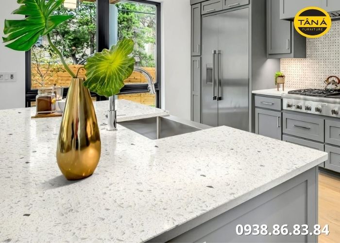 Đá quartz làm bếp có bền không