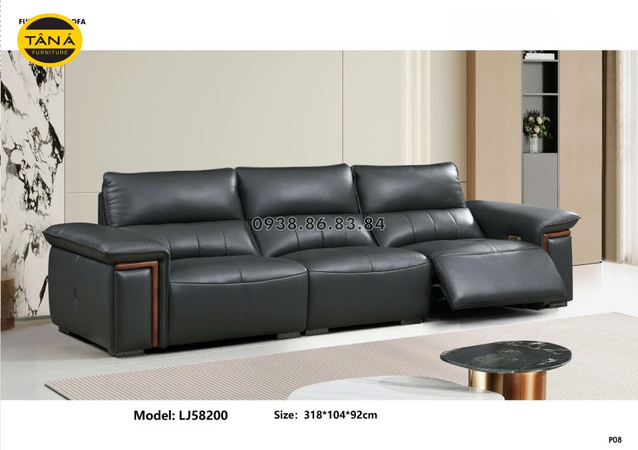 SOFA BĂNG CHỈNH ĐIỆN BỌC DA BÒ NHẬP KHẨU TP-LJ58200 2 SOFA BĂNG CHỈNH ĐIỆN BỌC DA BÒ NHẬP KHẨU TP-LJ58200