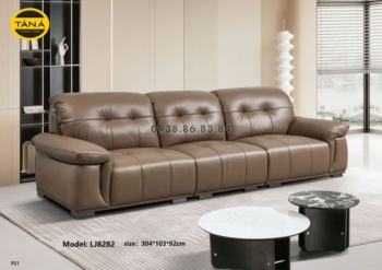 SOFA DA BÒ NHẬP KHẨU TP-LJ8282 PHONG CÁCH HIỆN ĐẠI