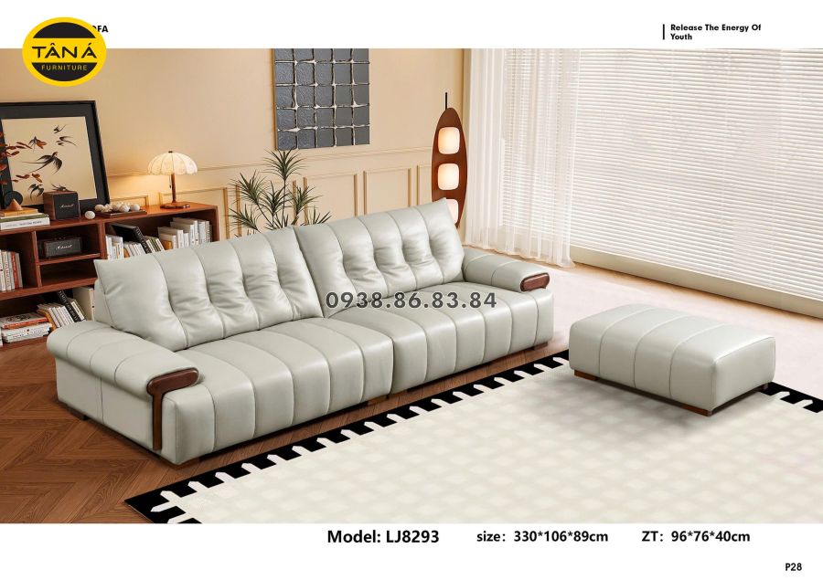 SOFA DA BÒ NHẬP KHẨU TP-LJ8293 PHONG CÁCH SANG TRỌNG 2 TP-LJ8293