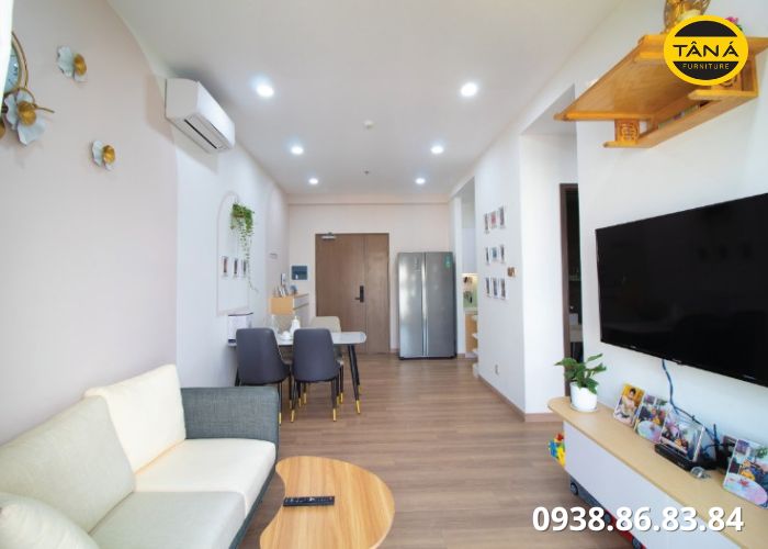 Thiết kế nội thất chung cư 2 phòng ngủ: Cách làm gọn – đủ – dễ ở cho gia đình trẻ 4 thiết kế nội thất chung cư 2 phòng ngủ