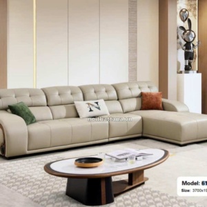 Sofa da sinh thái góc L hiện đại nhập khẩu AT-6115
