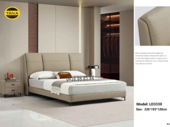 Giường Ngủ Bọc Da Bò TP-LD3330 Sang Trọng Nhập Khẩu Đài Loan