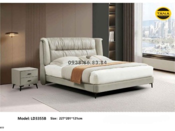 Giường Ngủ Bọc Da Bò TP-LD3355B Sang Trọng Nhập Khẩu Đài Loan