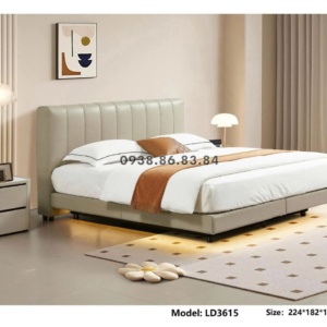 Giường Ngủ Bọc Da Bò TP-LD3615 Sang Trọng Nhập Khẩu Đài Loan
