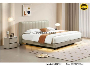 Giường Ngủ Bọc Da Bò TP-LD3615 Sang Trọng Nhập Khẩu Đài Loan