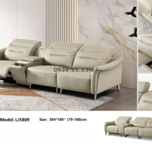 SOFA BĂNG CHỈNH ĐIỆN BỌC DA BÒ NHẬP KHẨU TP-LJ5809