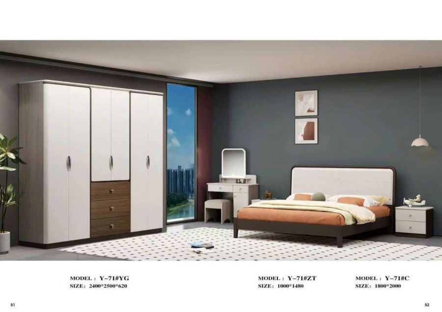 COMBO GIƯỜNG TỦ GỖ HIỆN ĐẠI NHẬP KHẨU TP-Y-71 2 TP-Y-71