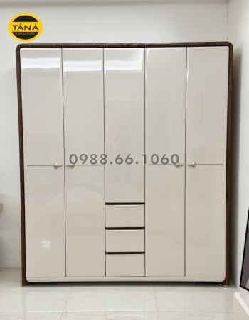 TỦ QUẦN ÁO 5 CÁNH NHỎ GỌN AT-2613T NHẬP KHẨU ĐÀI LOAN