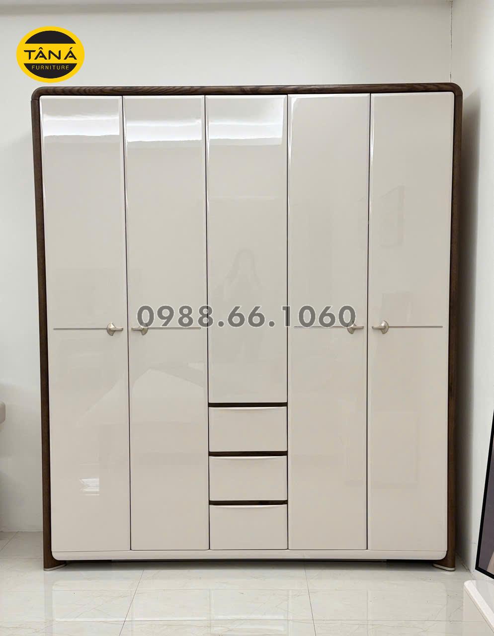 TỦ QUẦN ÁO 5 CÁNH NHỎ GỌN AT-2613T NHẬP KHẨU ĐÀI LOAN