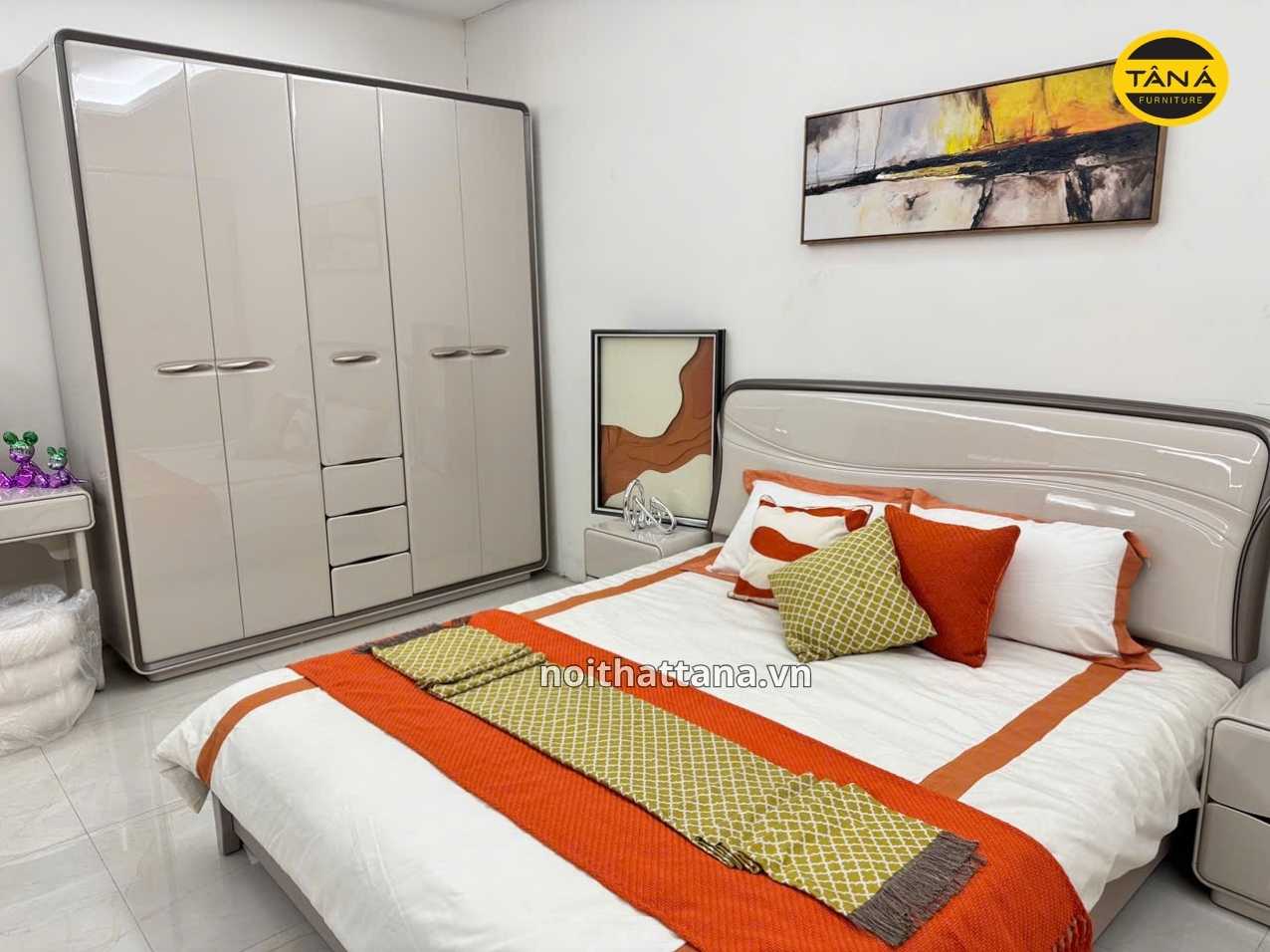 Combo Giường Tủ Gỗ Hiện Đại Nhập Khẩu AT-8105