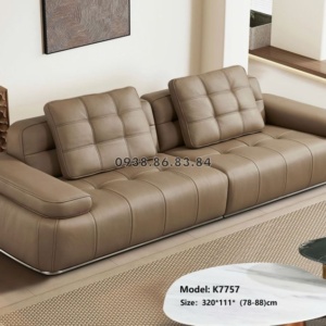 SOFA DA BÒ TOÀN PHẦN NHẬP KHẨU TP-K7757 PHONG CÁCH SANG TRỌNG