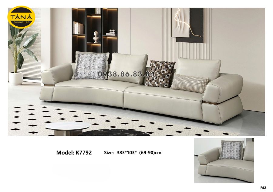 SOFA DA BÒ NHẬP KHẨU TP-K7792 PHONG CÁCH HIỆN ĐẠI 2 TP-K7792