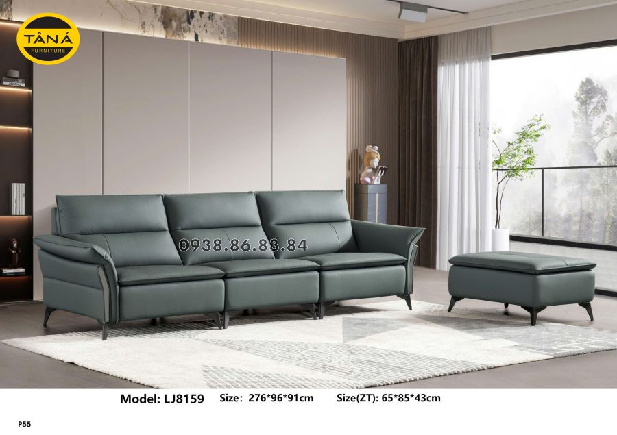 SOFA DA BÒ NHẬP KHẨU TP-LJ8159 HIỆN ĐẠI SANG TRỌNG