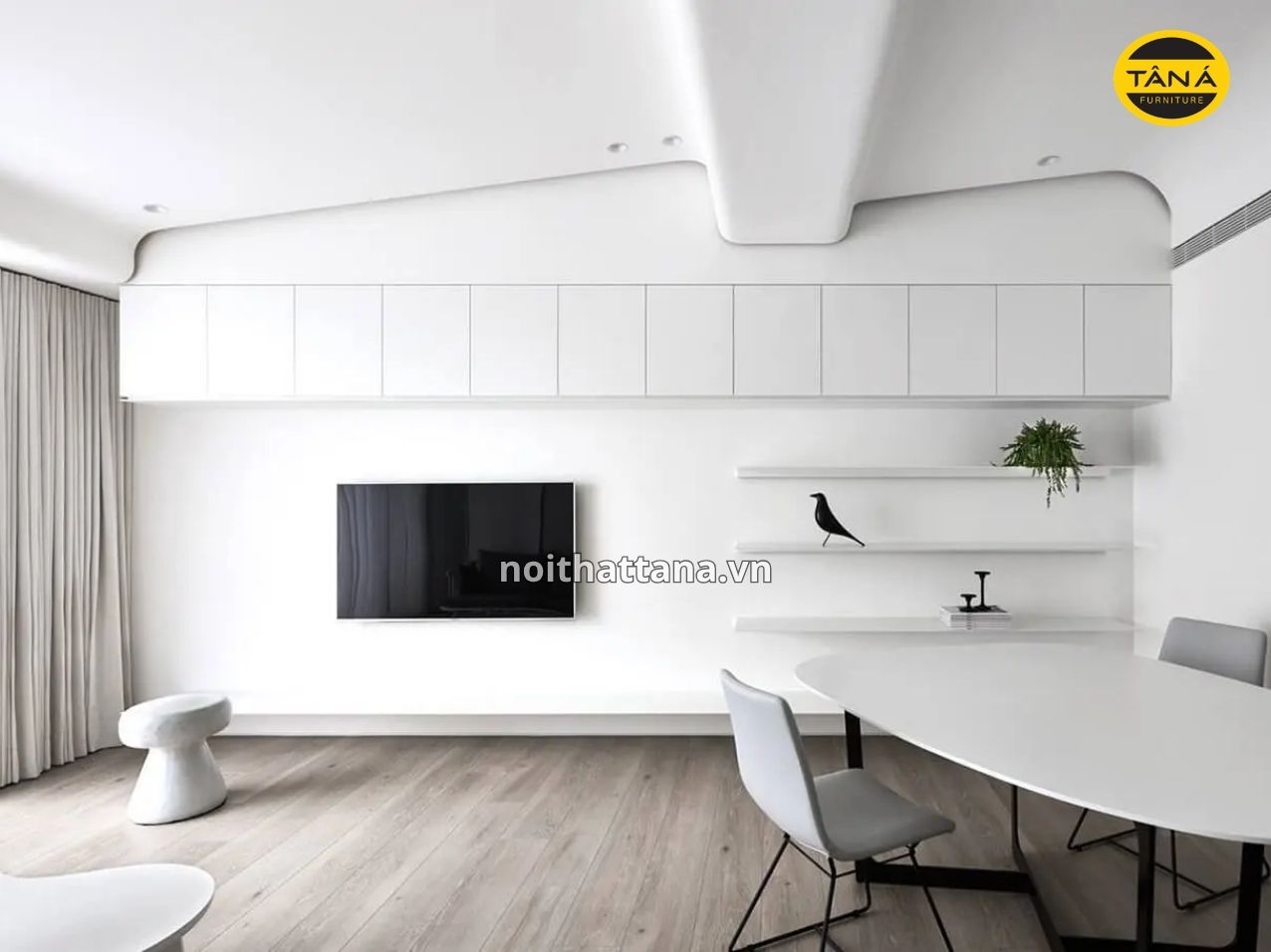 Màu trắng trong thiết kế nội thất
