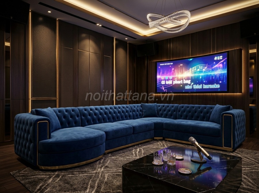 Mẫu sofa karaoke đẹp, sang trọng cho phòng hát hiện đại 1 mẫu sofa cho phòng karaoke