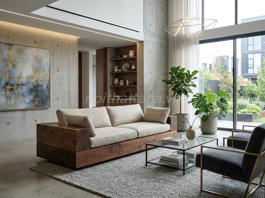 Tại sao cần quan tâm đến kích thước sofa gỗ nguyên khối