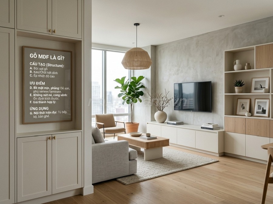 Khái niệm gỗ MDF là gì?