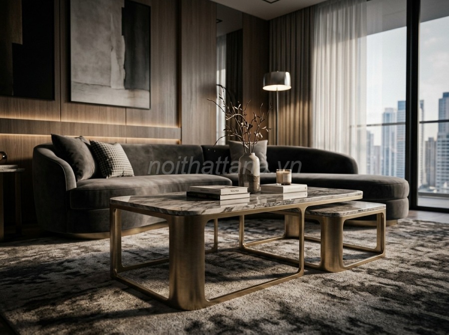 Bàn Sofa Mặt Đá Đẹp: Xu Hướng Nội Thất Sang Trọng, Hiện Đại 23 Kinh nghiệm chọn bàn sofa mặt đá phù hợp