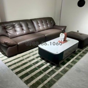 Sofa Da Sinh Thái Tựa Lông Vũ AT-6655