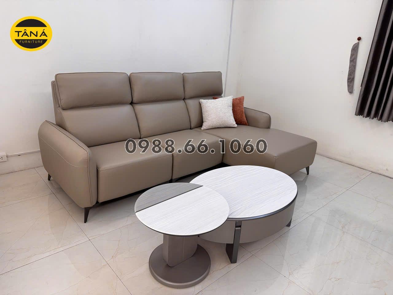 Sofa Da Sinh Thái Hiện Đại Nhập Khẩu AT-C288
