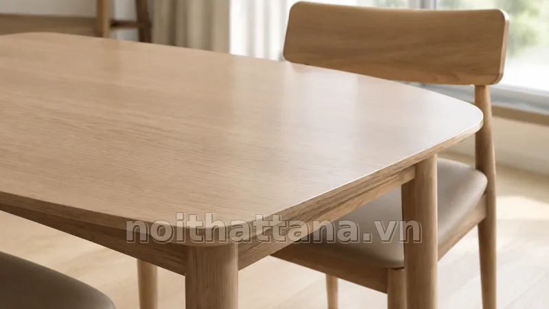 Chi tiết kích thước và chất liệu của bàn ăn hàn quốc