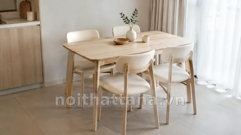Ứng dụng thực tế của bàn ăn hàn quốc trong nhà