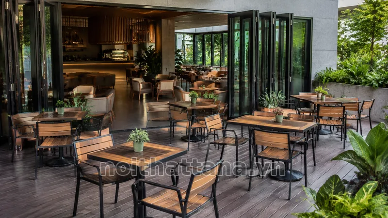 Bàn ghế khách sạn cho khu cafe và lounge