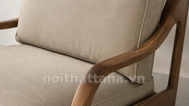 Chi tiết kích thước và chất liệu của ghế lounge