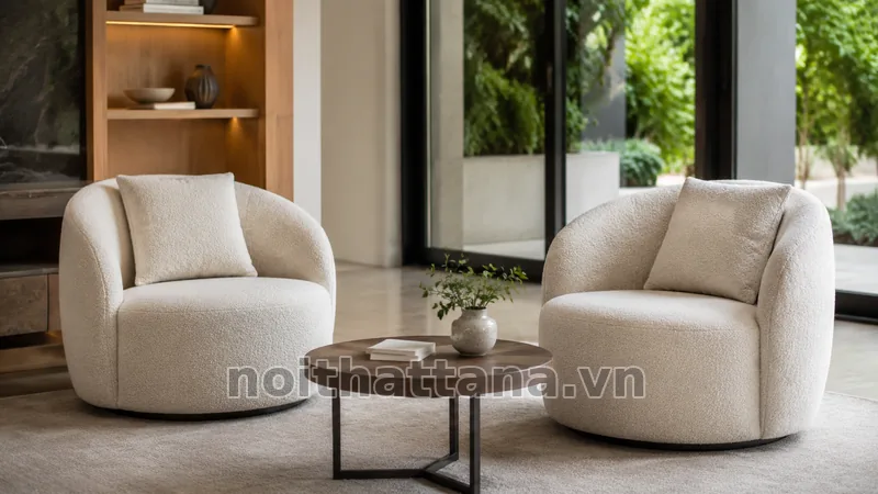 Ứng dụng thực tế của ghế sofa đơn tròn