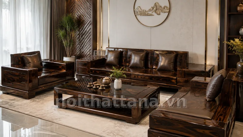 Chi tiết sử dụng của giá gỗ mun hoa