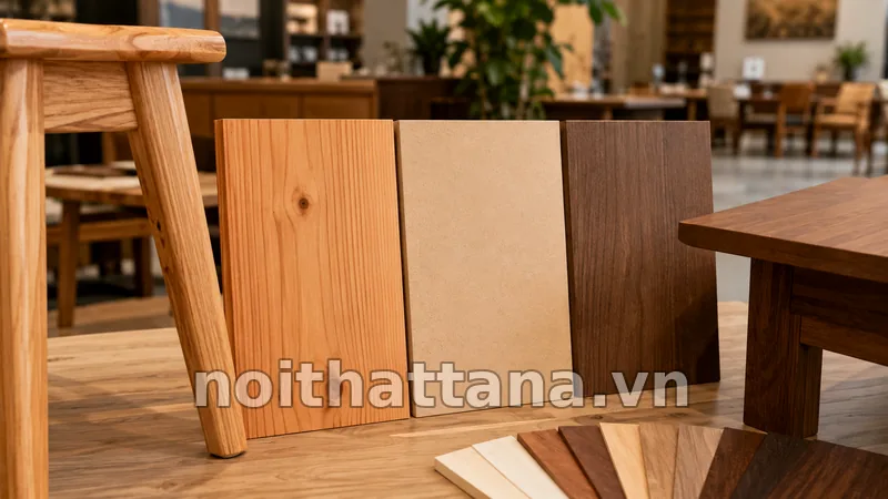 Giá Gỗ Thông Đỏ Bao Nhiêu? Yếu Tố Ảnh Hưởng Giá 4 So sánh gỗ thông đỏ với các vật liệu nội thất khác