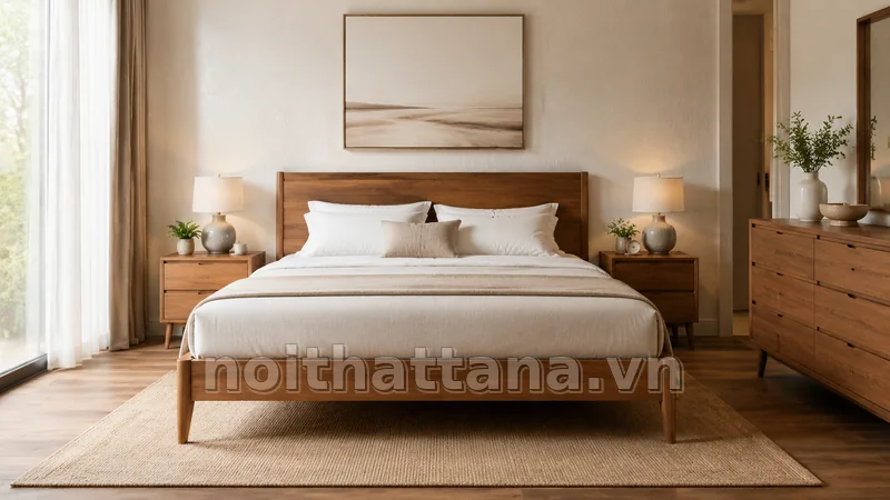 giường queen size là gì trong không gian nội thất thực tế