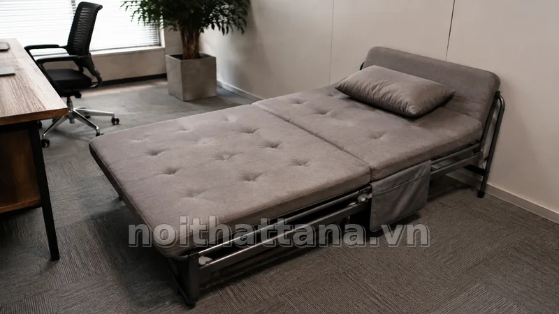 giường xếp văn phòng trong không gian nội thất thực tế
