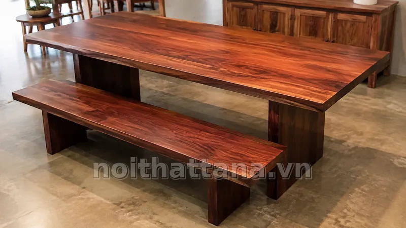 Chi tiết kích thước và chất liệu của gỗ gõ đỏ texture