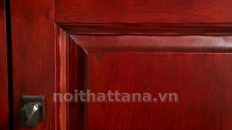 Cách phối gỗ gõ đỏ texture với phòng khách hoặc phòng ăn