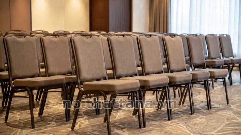 Mẫu ghế khách sạn được phối trong không gian nội thất hài hòa