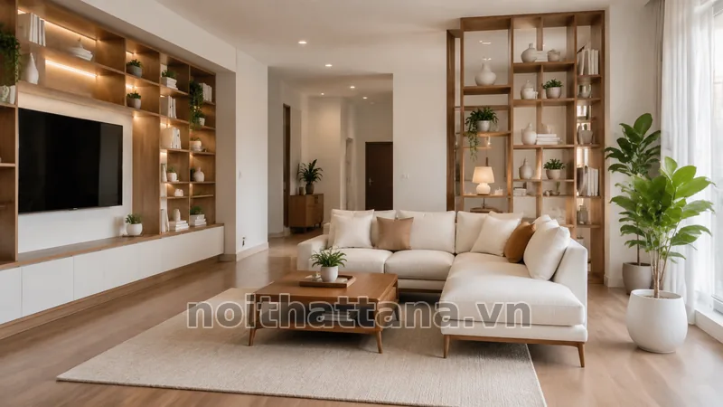 Ứng dụng thực tế của mẫu phòng khách đẹp