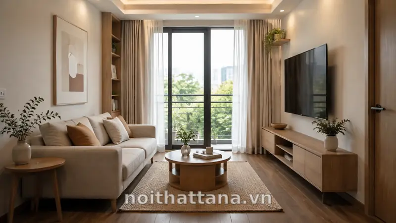 Mẫu Thiết Kế Phòng Khách Đẹp, Hiện Đại Và Dễ Ứng Dụng 2 Mẫu thiết kế phòng khách tối giản và thoáng sáng