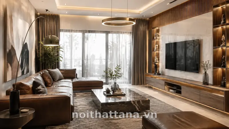 Mẫu Thiết Kế Phòng Khách Đẹp, Hiện Đại Và Dễ Ứng Dụng 26 Mẫu thiết kế phòng khách sang trọng với vật liệu cao cấp