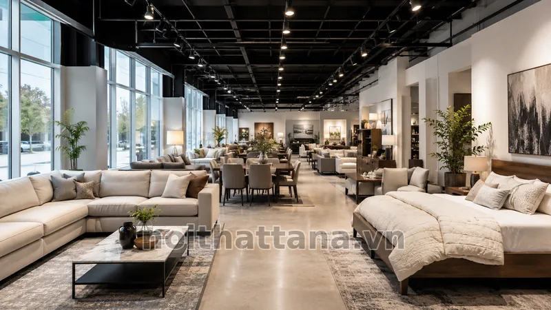 siêu thị nội thất trong không gian thực tế