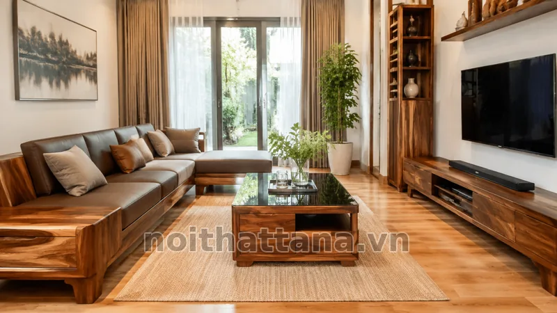 Ứng dụng thực tế của sofa góc gỗ