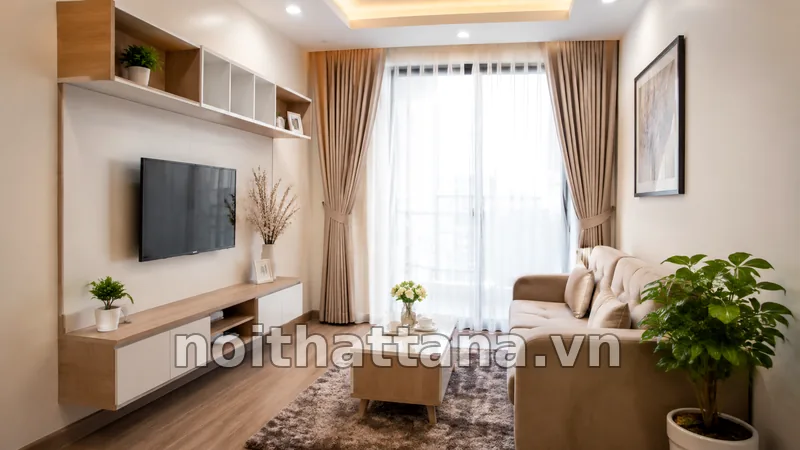 Thi Công Nội Thất Giá Rẻ: Cách Tối Ưu Chi Phí Hiệu Quả 4 Không gian nội thất hoàn thiện sau khi thi công tiết kiệm