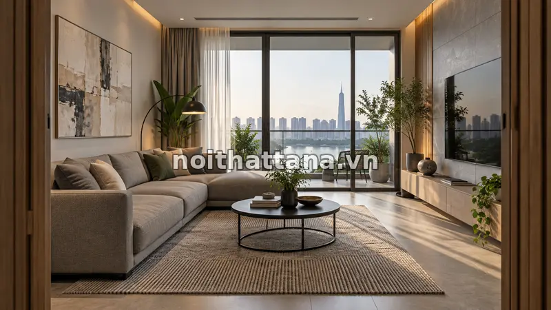 ảnh phòng khách: khoảng trống cũng là một phần của thiết kế