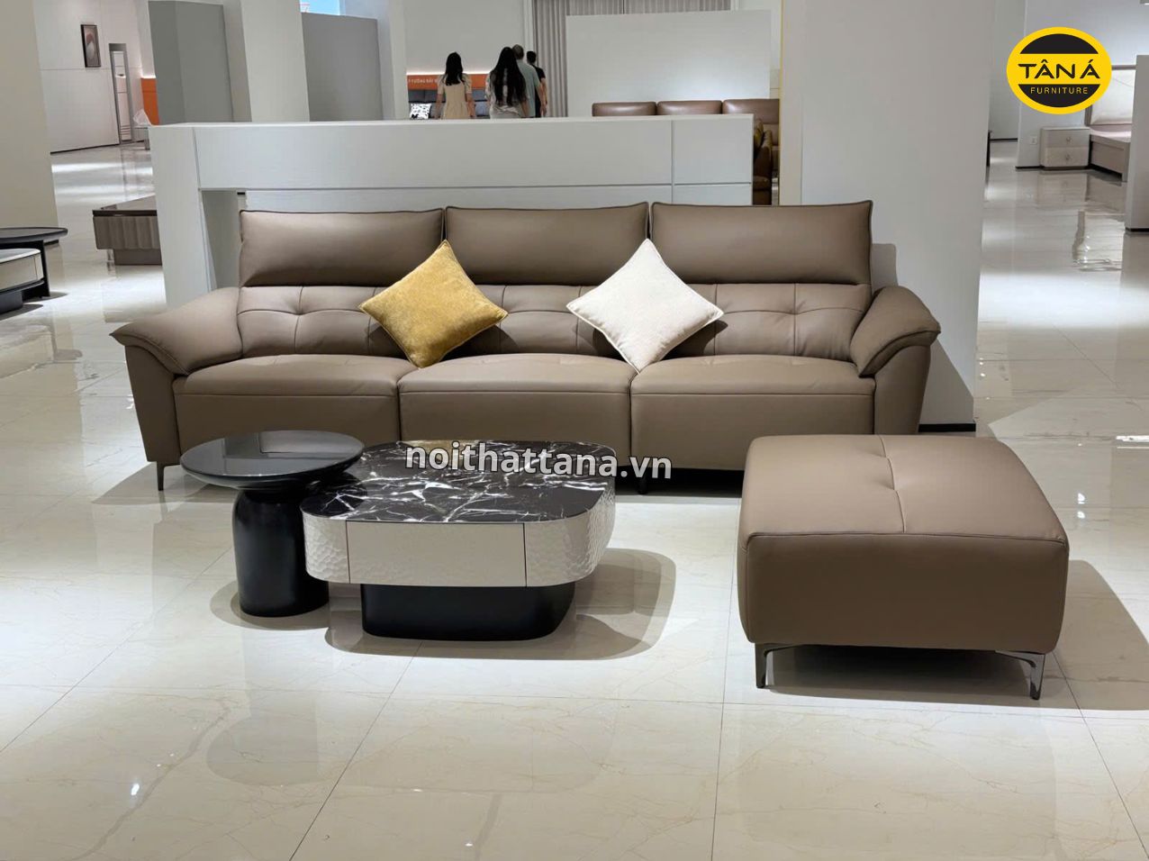 Sofa Da Sinh Thái Hiện Đại Nhập Khẩu AT-2689